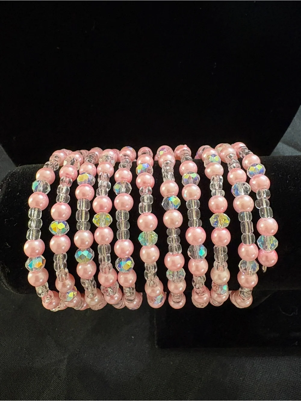 Pink Beaded Bracelet